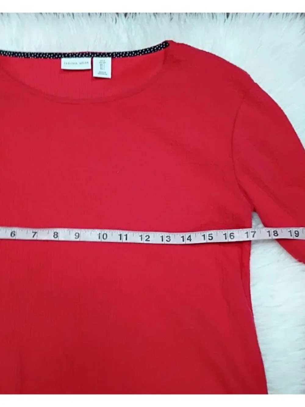 Tabitha Webb Red Shift Dress Womens Size S Long Sleeve Pockets